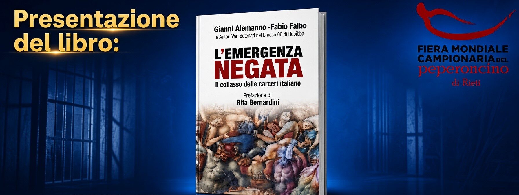 “L’emergenza negata. Il collasso delle carceri italiane” : a Rieti se ne parla con Gianni Alemanno