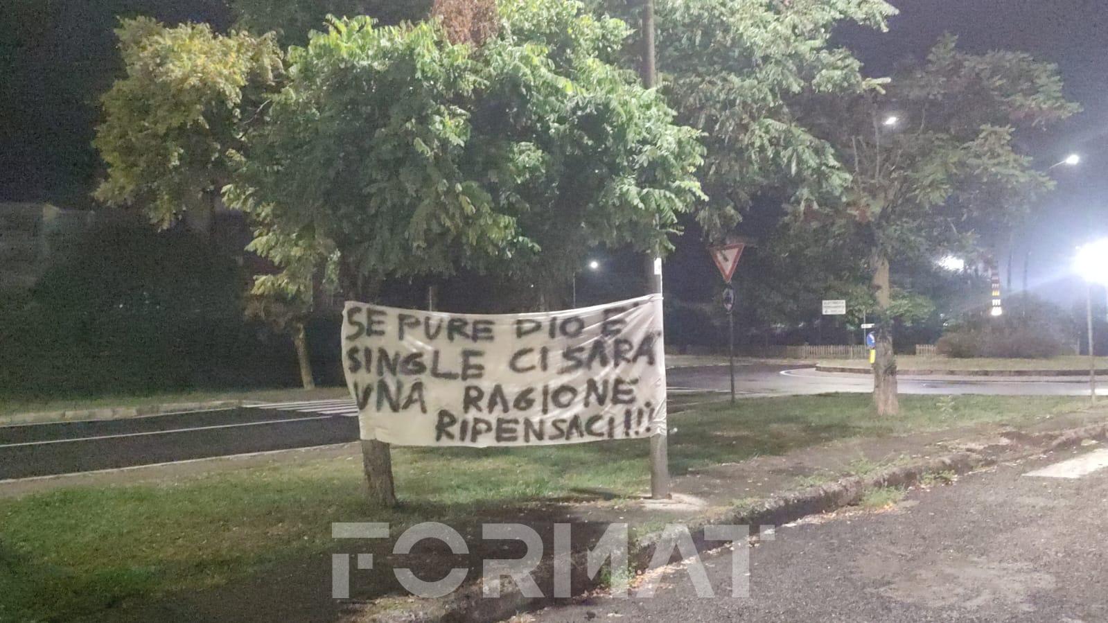 striscione sposo