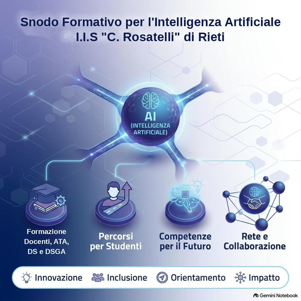 Intelligenza artificiale a scuola: al via i nuovi percorsi di formazione all’I.I.S. “C. Rosatelli”