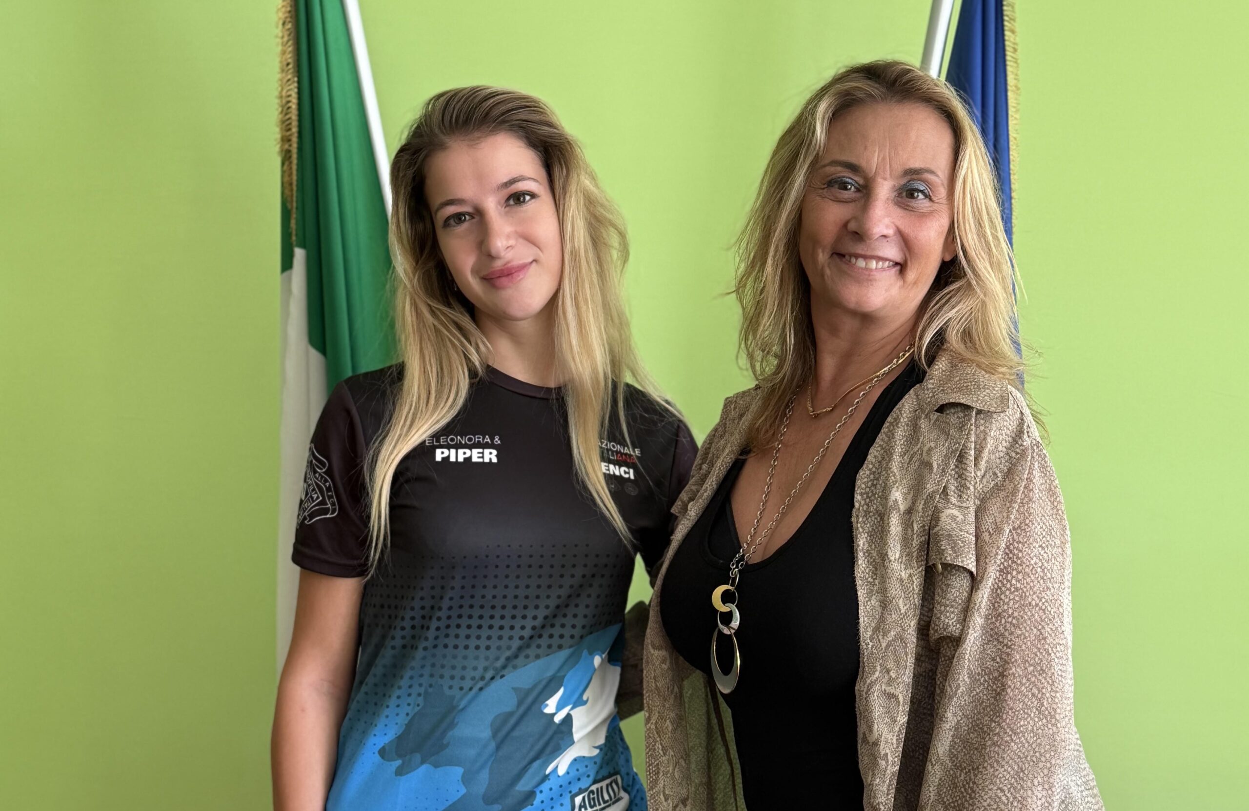 Il Presidente della Provincia di Rieti Roberta Cuneo incontra Eleonora Cecchini, giovane campionessa di agility dog in partenza per i Mondiali