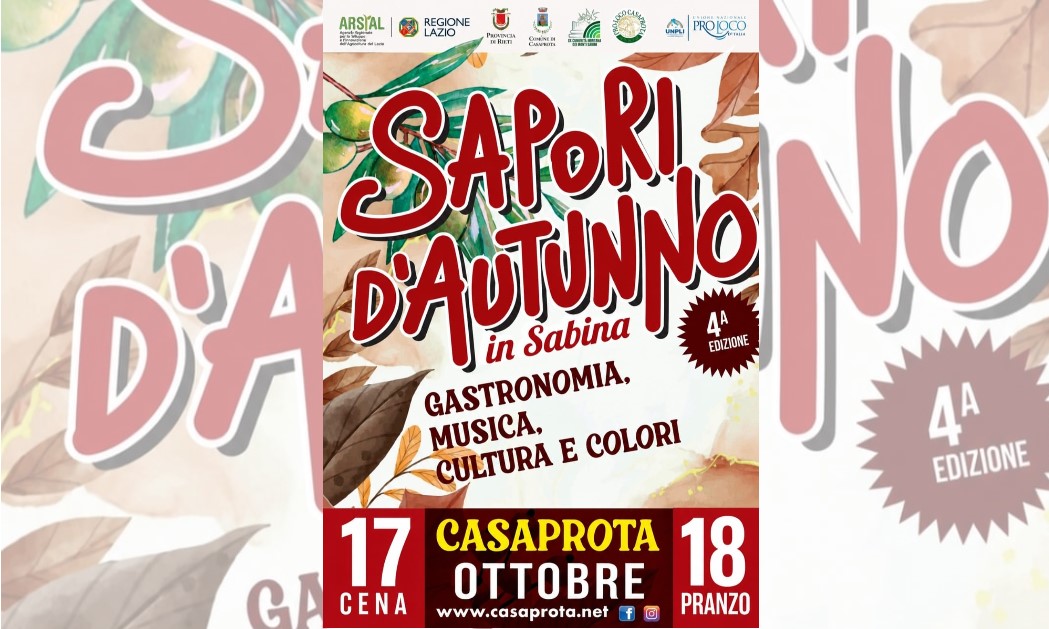 A Casaprota torna “Sapori d’Autunno”