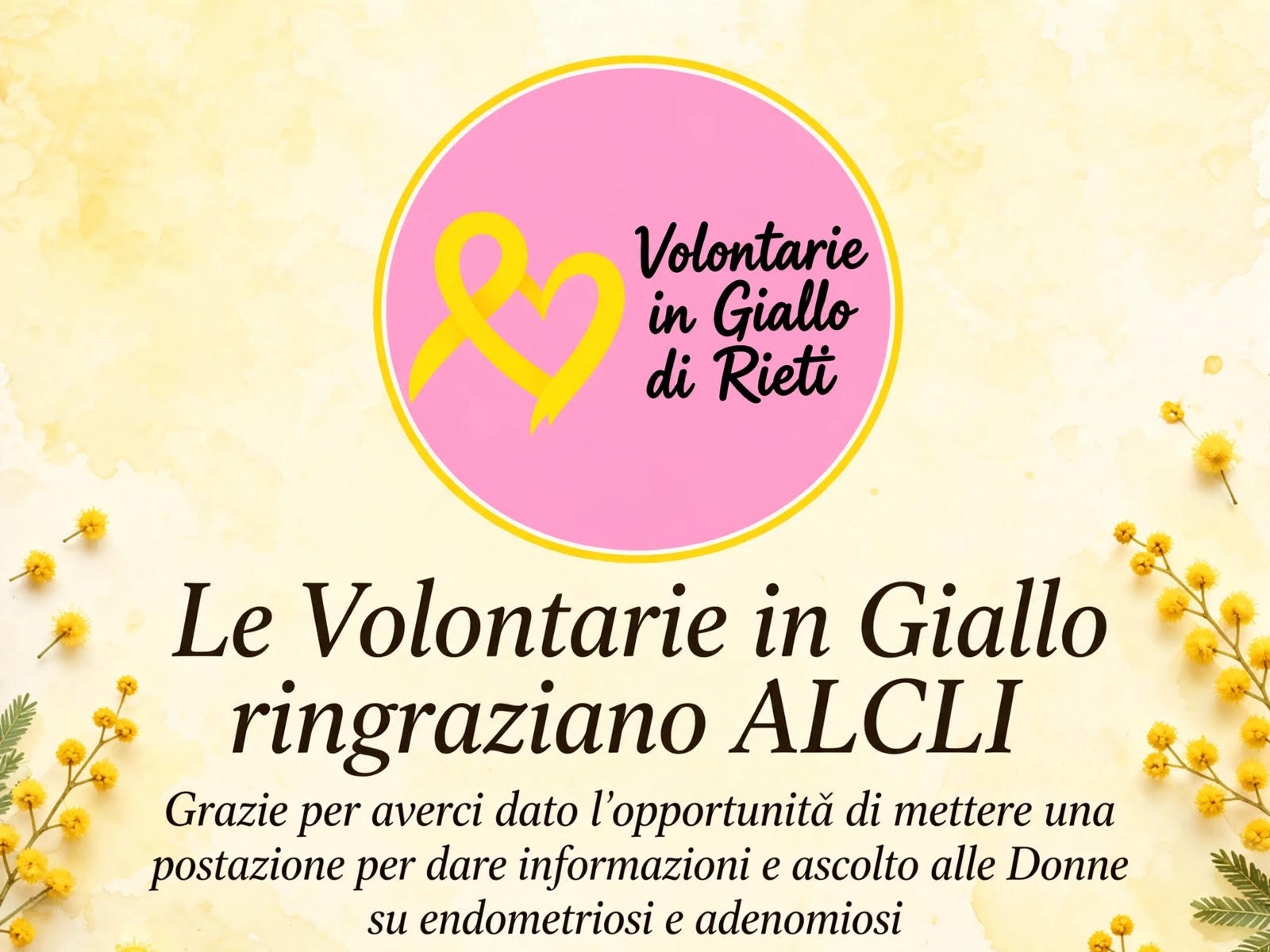 Le Volontarie in Giallo: grazie di cuore all’ALCLI