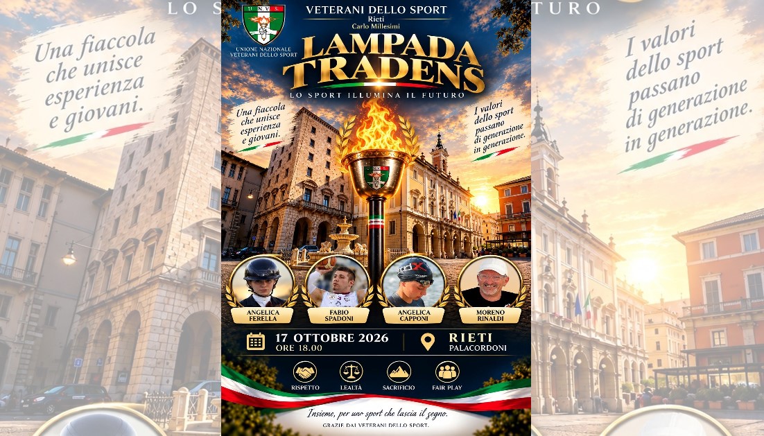 A Rieti la cerimonia di presentazione della Lampada Tradens